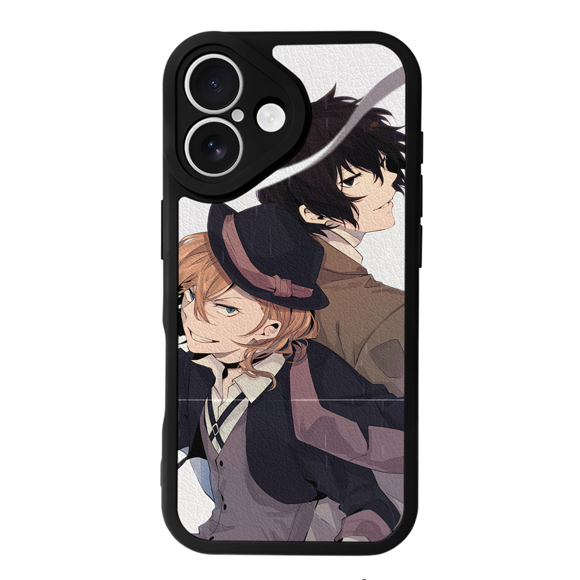 （画像用） 文豪ストレイドッグス Bungo Stray Dogs 【iPhone 16シリーズ対応】シリコンスマホケース（レザー調） 材質：シリコン